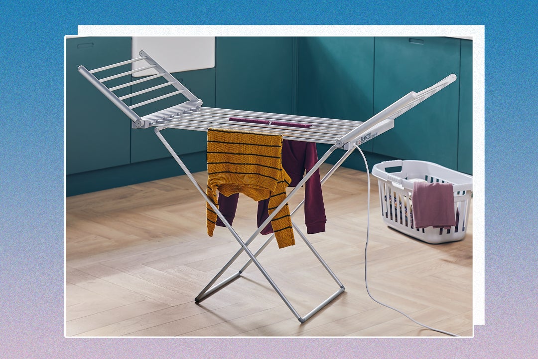 Heated best sale clothes rail